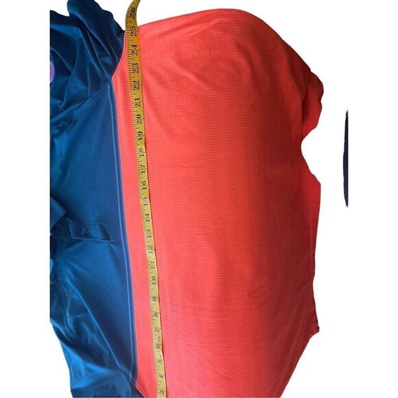 Under Armour Men's Orange And Blue Colorblock Loose Heatgear Polo Size 2XL - Picture 3 of 13